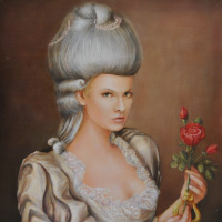 Portret współczesny stylizowany na królewski 100x70cm